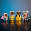 Micro Particle Building Blocks Creative Space Aerospace Glowing Astronaut Figure With Light Diy Bricks Set Toys For Kids Gift