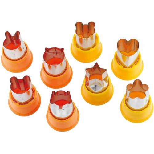 Shimomura Kihan Nukigata (Cutting Cutter) 7-Piece Set [Made in Japan] Comfortable for Hands, Perfect for Lunch Boxes, Baking, and Making Sweets. Cute
