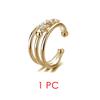 Fake Piercing Ear Cuff For Women Hip-hop Rock Cubic Zirconia 1PC Silver Color Cuban Chain Cartilage Clip Earrings KAE330