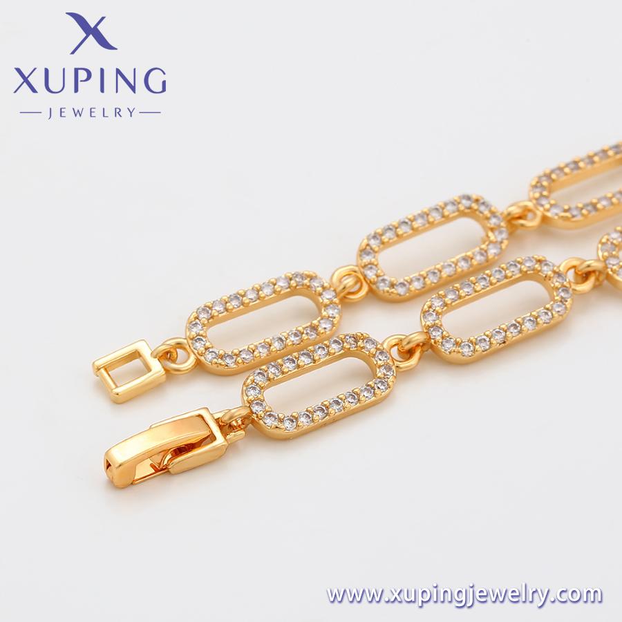 Armband-628 Xuping Schmuck Mode und Zart Neues Diamant-Set 18K Gold Vielseitig INS Stil Temperament Armband
