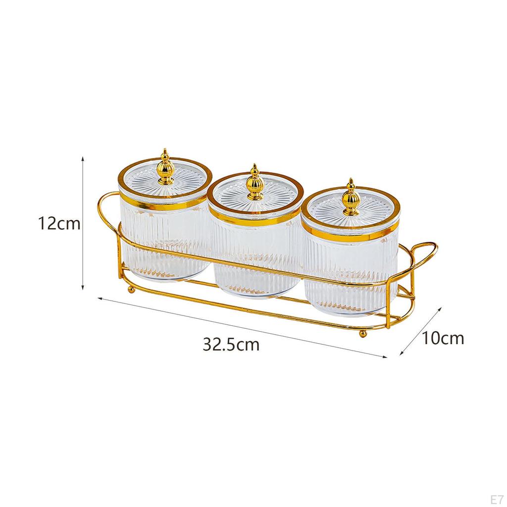 Dry Fruit Tray with Lid Appetizer Serving Plate Food Storage Container Snacks Dish Divided Nut Bowl