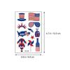 Usa Flag Tattoos Sticker for Body Decor 10 Sheets Waterproof Design