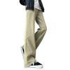 Cleanfit black miter scimitar jeans men's American high street Guochao vibe straight slim pants