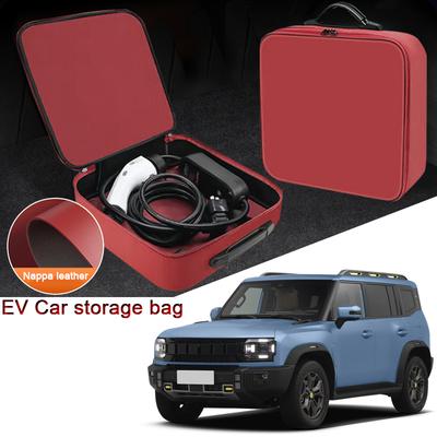 Portable EV Car Charging Cable Storage Box For JETOUR T1 T2 T5 G700 X70 X90 Electric Vehicle Charger Cables Carry Bag Waterproof