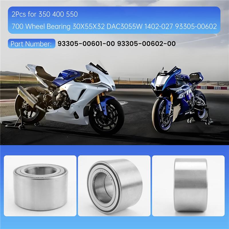 2Pcs For Arctic Cat Kawasaki Suzuki Yamaha Grizzly 350 400 550 700 Wheel Bearing 30X55X32 DAC3055W 1402-027 93305-00602