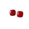 Ankara Red Square Stud Earrings For Women'S Daily Commuting Versatile High-End Simple Earrings Earrings