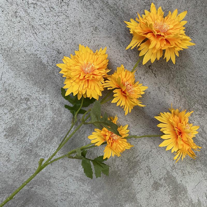 Flower Artificial Bouquet With 5 Prong Fabric Home Wedding And Decoration Hotel