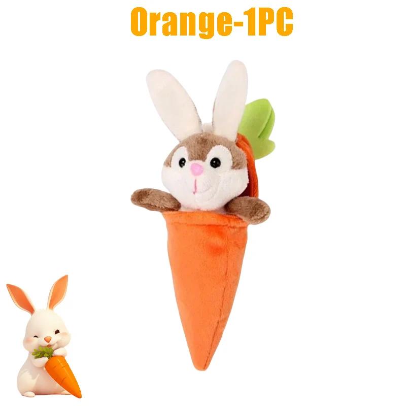 

Cute Bunny Plush Keychains Toys Rabbit Stuffed Animal Toy Key Chain Kawaii Bag Charm Doll Pendant Cartoon Rabbit Carrot Keychain