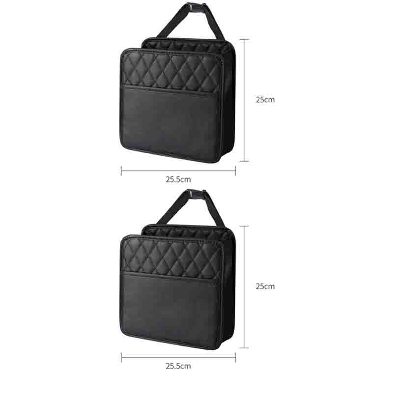 1-S Car Seat Back Storage Bag Portable Storage Foldable Multi-Functional Organizer Box For Vehicle Rear Seat Compartment Bag