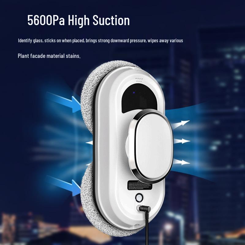 High-Altitude Automatic Window Cleaning Robot with Long-Lasting Suction and Anti-Fall Features