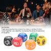 Finger Guessing Game Dice 6 Sided 6 Colors 20mm Rock Paper Scissors Game Dice for Adults Kids Family Party Game Dice