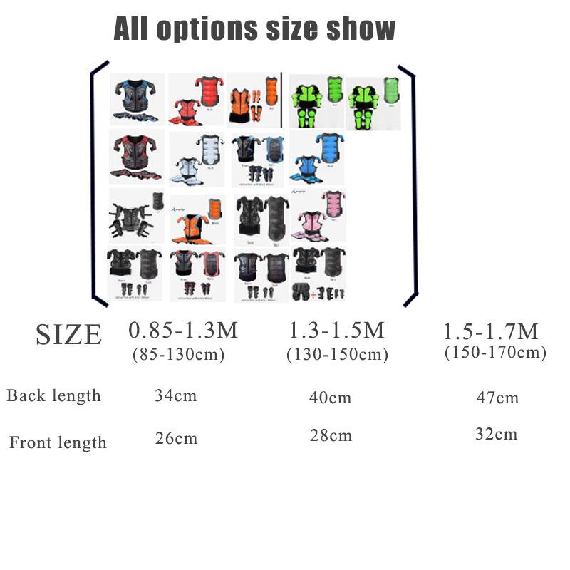 Kids Full Body Armor Motocross Off-Road Protective Vest Suit Anti-Impact with Knee & Elbow Guards for Boys And Girls 4-13 Years
