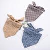 Cute Pet Supplies Bib Neckerchief Dots Plaid Cat Neck Scarf Dog Scarf Pet Collars Pet Bandanas