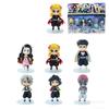 demon slayer 6pcs/set Anime  kimetsu no yaiba figure kamado tanjirou action figure agatsuma zenitsu nezuko warrior pvc gift box