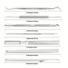 Stainless Steel Pedicure Knife Set: Dual-Headed Nail Pick with Razor, Foot File & Exfoliating Tool