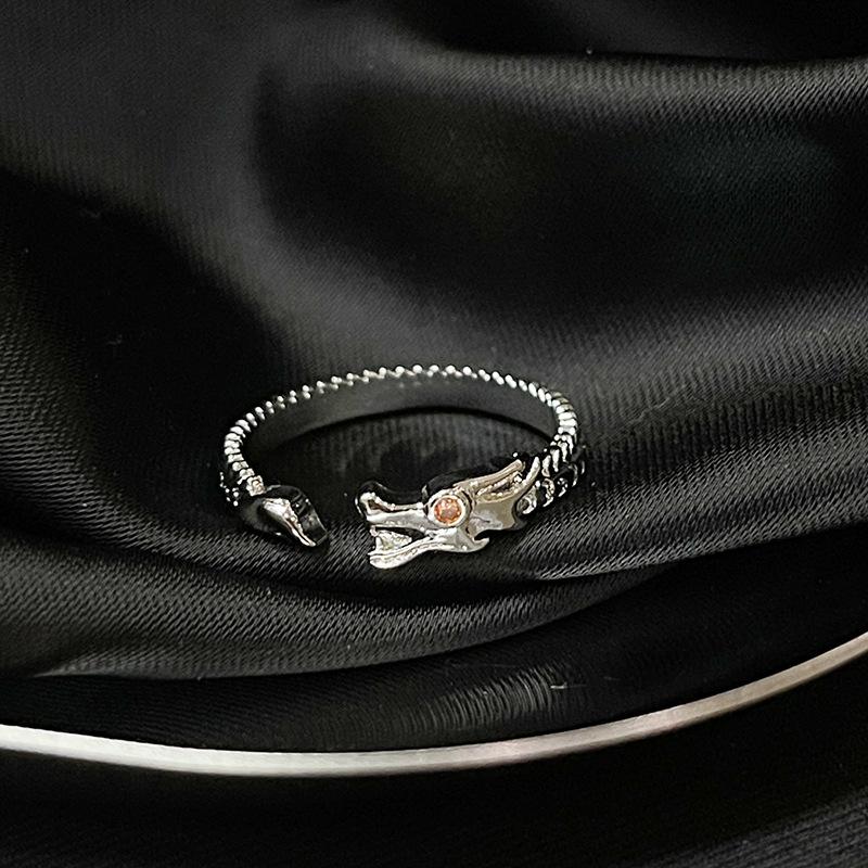 Niche Designer Sweet Ring Light Luxury Zircon Gift Personalized Women'S Suit Stacked Open Ring