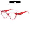  New Fashion TR90 Cat Eye Women Anti Blue Light Glasses Frame Retro Men Optical Luxury Eyewear