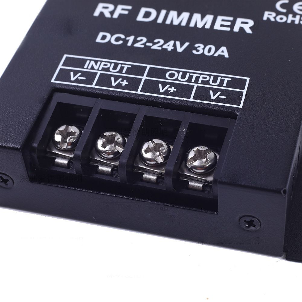 Accessories With RF Remote Controller Brightness Control DC LED Single Color Dimmer 30A 12V - 24V