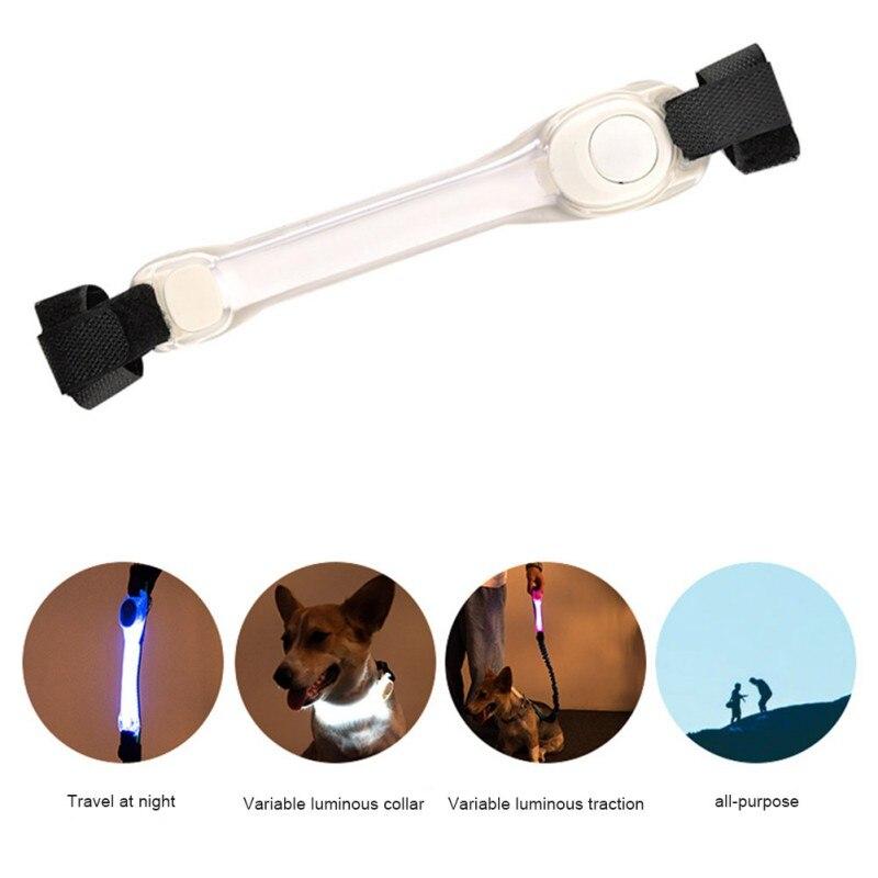 Pet LED Multi-function Traction Rope Luminous Collar Strap (two CR2032 Button Batteries, Battery Capacity 240mAh)