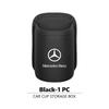 XKJ1  1/2PCS Leather Water Cups Storage Box Auto Accessories For Mercedes Benz C180 C300 W124 W176 W177 C200 C260 GLC CLE CLA AMG