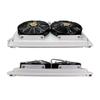 Universal Air Conditioning Condenser Radiator Cooling Fan Assembly 14'' x 23'' for Car Van Bus Truck Pickup A/C Conditioner