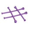 4PCS Heat Resistant Wine Glass Holder Adjustable Purple Silicone Wine Glass  Home Bar