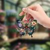 Flat Acrylic Surface Butterfly Pendant Ornament For Vehicle Interior Decor