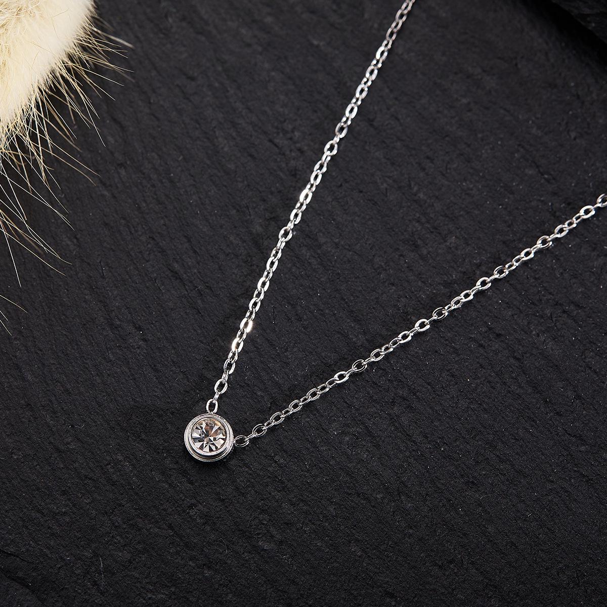 

Новое устойчивое к выцветанию ожерелье из серебряной титановой стали — модная, легкая и универсальная цепочка на ключицу для женщин