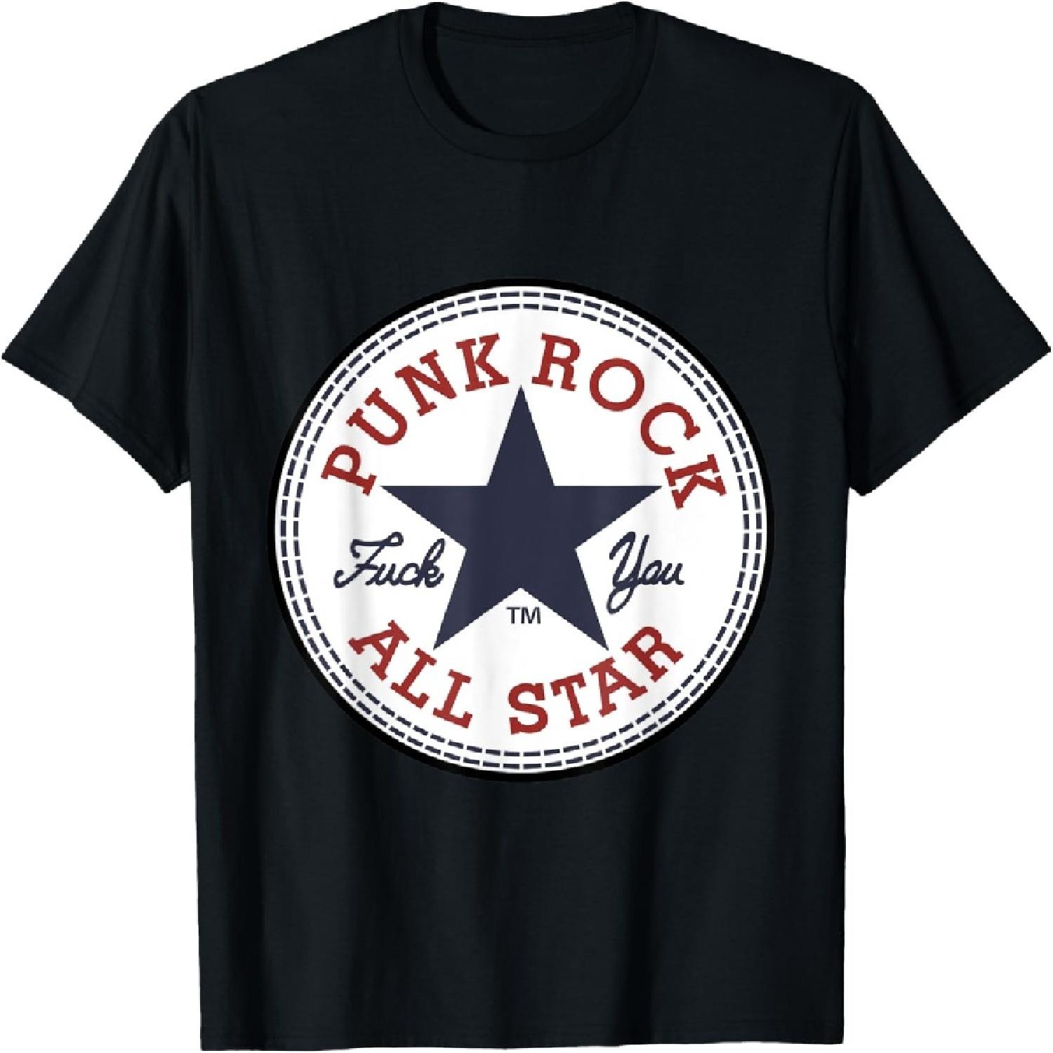 панк-рок все звезды, панк-рок футболка Футболка S разноцветный