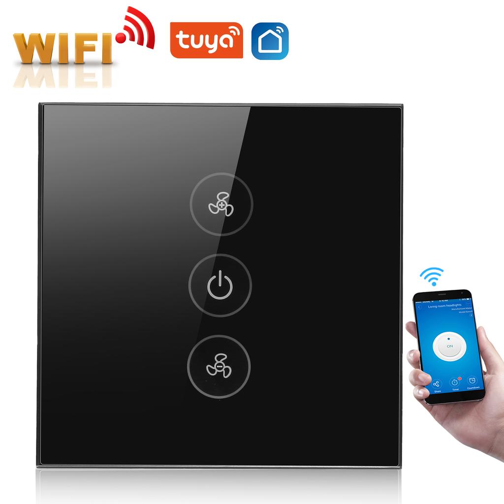 Smart WiFi Dimmer Fan   Wireless Timer Voice APP Control for    50Celsius60HZ
