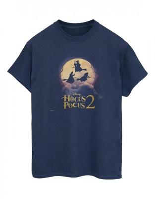 Womens/Ladies Hocus Pocus Witches Flying Cotton Boyfriend T-Shirt