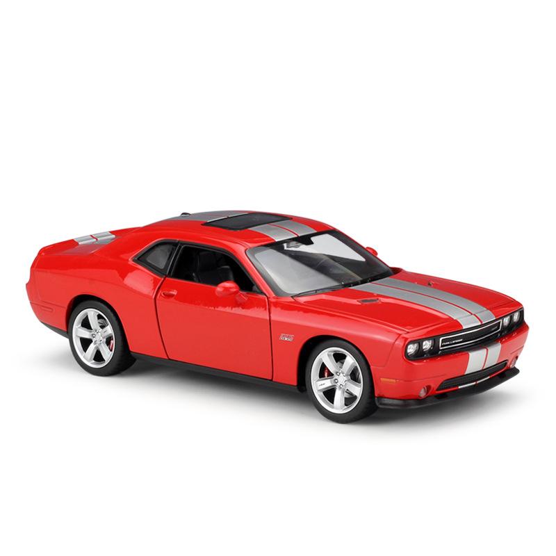 

WELLY 1/24 DODGE 2012 Challenger SRT Alloy Sports Car Model Diecast Metal Muscle Racing Car Vehicles Model Collection Kids Gifts красный