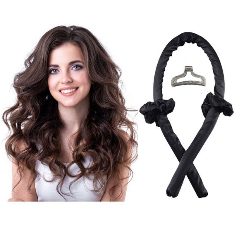 Hitzefreies Lockenband Kein Hitzestyler Seiden-Lockenwickler Für Über-Nacht-Wellen Haarband Styling-Werkzeug Für Frauen