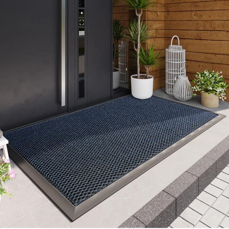 Comfortable Resilient Entry Door Floor Mat Entrance Door Mat Non-slip Foot Mat Into the Door Scuffing Carpet Dirt-resistant