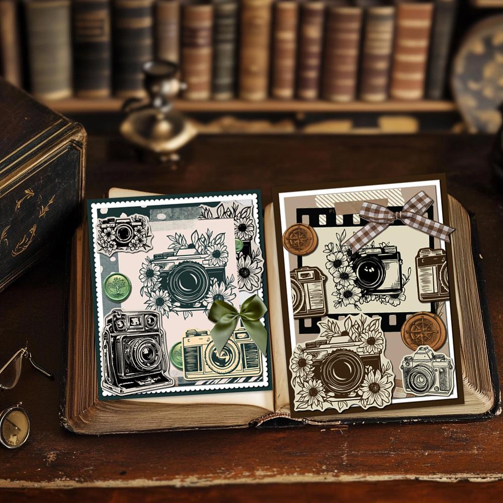 PVC Plastic Clear Stamps for DIY Scrapbooking Photo Album Decorative Cards Making Camera 160x110mm