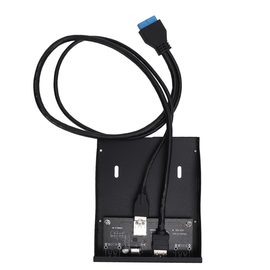 Hub panelu przedniego USB 3.2 GEN1 5 Gb/s Wysoka prędkość Typ C i USB 3.0 Żeński 19-pinowy Panel przedni napędu dyskietek dla komputerów