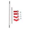 Aluminum Alloy 90mm RC Servo Linkage Steering Link Rod 7.5mm Ball Head Holder Tie Rod End Upgrade Kit for SCX10 III 1