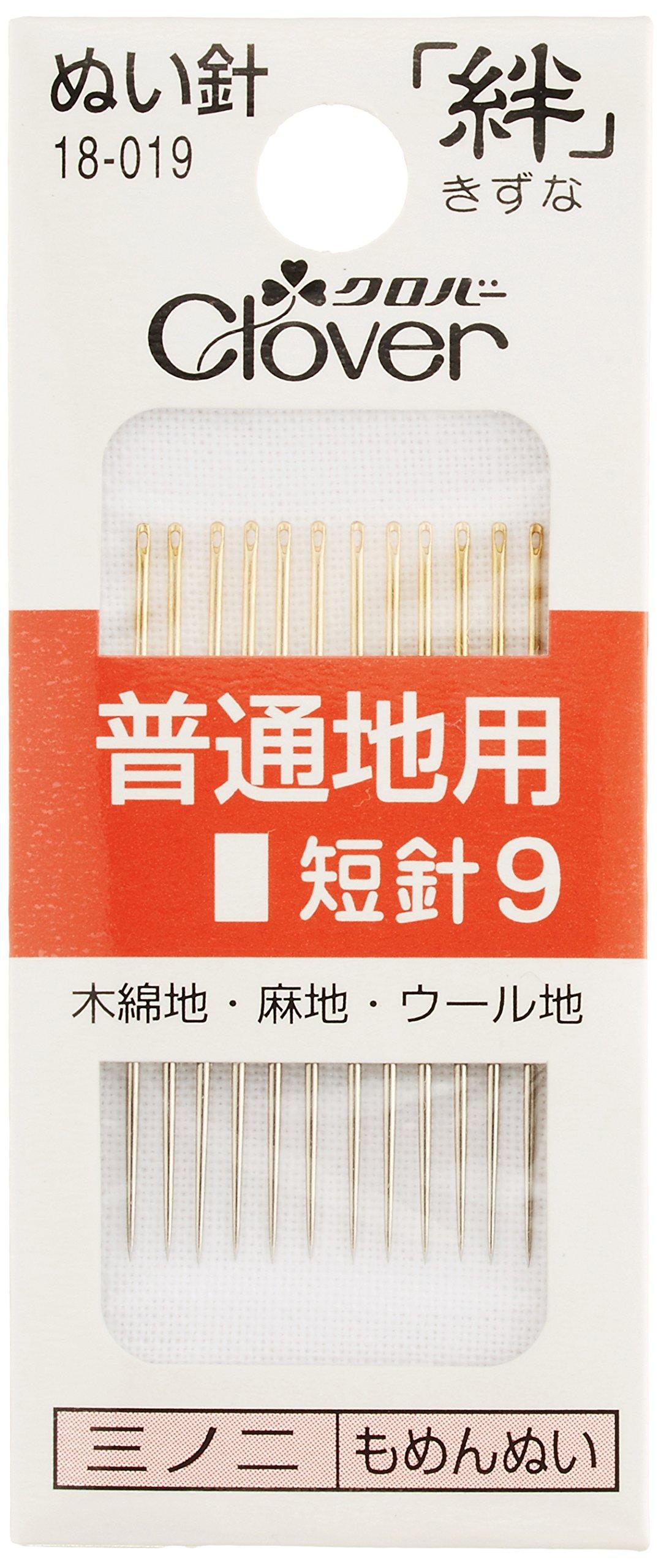 Clover Kizuna Short Needle for Regular Size 12 Silver (Bond) Ground, 9, R9, needles, 18-019