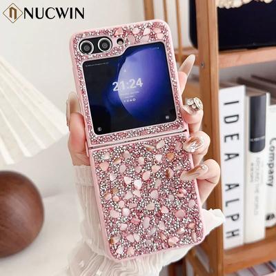 Pentru Samsung Z Fold 6 5 4 3 Husă de Lux cu Diamante cu Sclipici pentru Samsung Galaxy Z Flip 6 5 4 3 Flip5 Z Flip 6 Husă Bling cu Strasuri