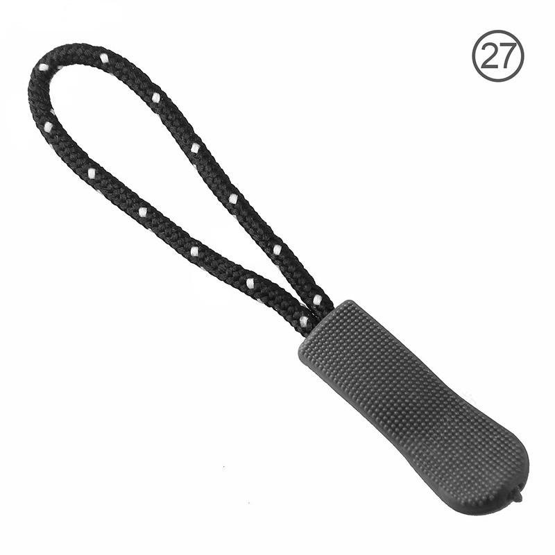 Zipper Pulls Extension Handle Cord, Finger Use Curve Puller Extender For Luggage Backpacks