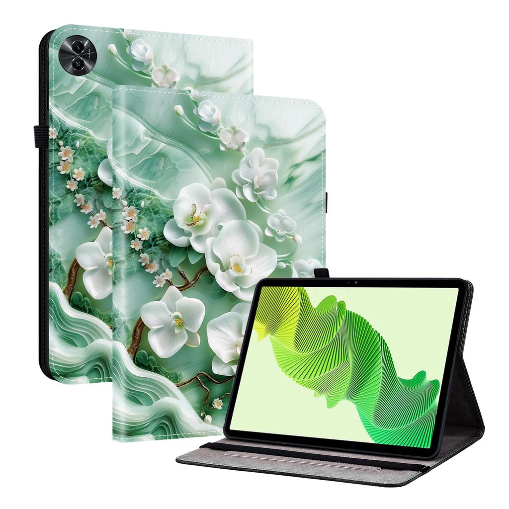 Custodia per Tablet in Pelle PU per Realme Pad 2- 11 Stili! Durevole, con 2 fessure per supporto, portapenne e fessure per carte, cover posteriore flessibile in TPU