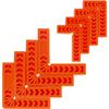 8Pcs 90 Degree Positioning Squares 4/3 Inch Right Angle Clamps Reusable Plastic L Fixing Clamp Corner Clamping Woodworking Tools