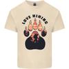 Love Hiking Bear Paw Trekking Hike Outdoors Mens Cotton T-Shirt Tee Top