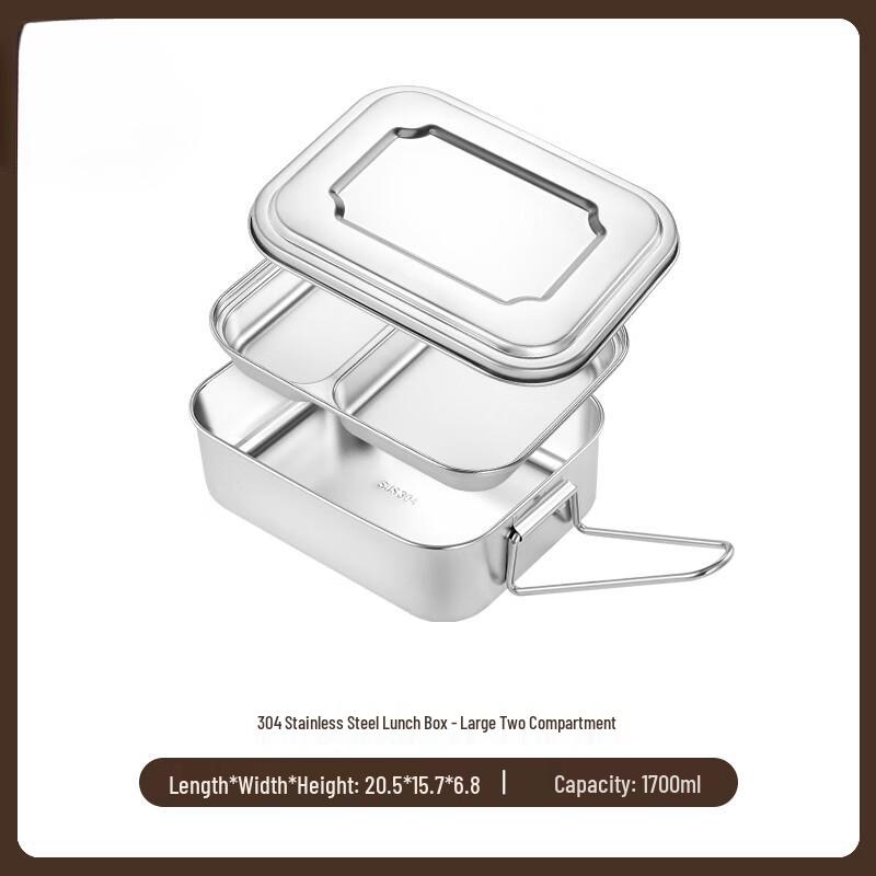 304 Stainless Steel Lunch Box with Lid
