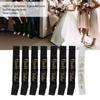 8Pcs    smaid Sash Gold Letters Hypoallergenic Material Wedding   to Be Sash Set for Wedding Parties