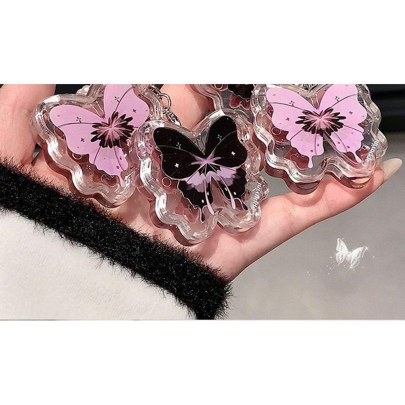 Cappuvini - Lucky Butterfly Keychain Lip Gloss - 4 Colors