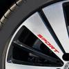 4pc SPORT Car Decal Sticker Wheels Rims Racing  DIY Stripes Decorative Stickers Emblem Car Styling Car SUV Truck Accessories
