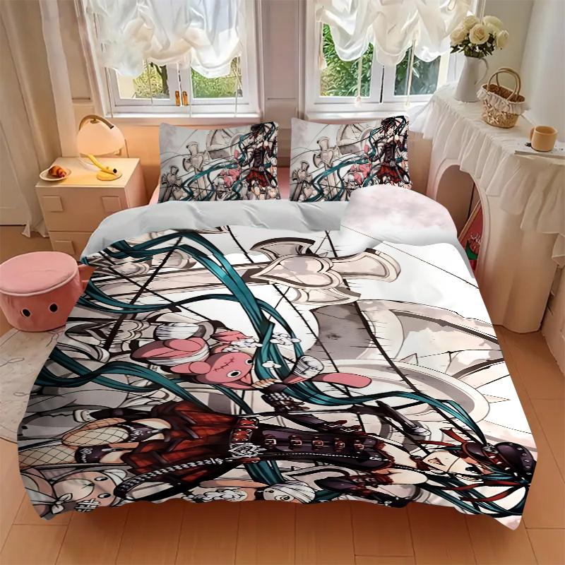 Fantasy Battle Scene Printed 3pcs Bedding Set Soft Microfiber 1 Duvet Cover And 2 Pillowcases Home Bedroom Decor Xmas Gift K1490