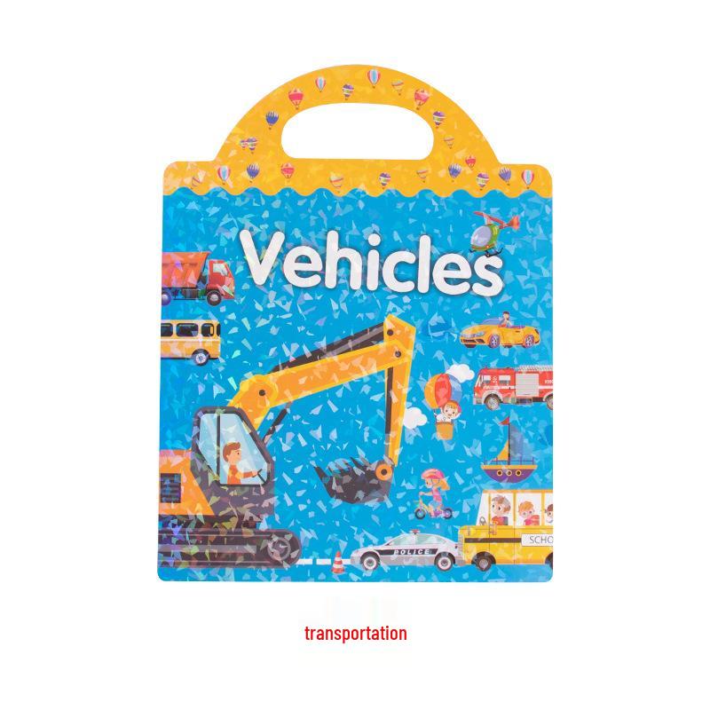 Kindergarten Educational Scene Stickers: DIY Focus Training Quiet Book