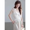 VICTORIA&VERA Hollow Deep V Knit Top & Camisole Set